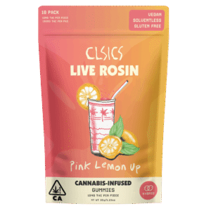Pink Lemon Up Live Rosin Gummies 100mg